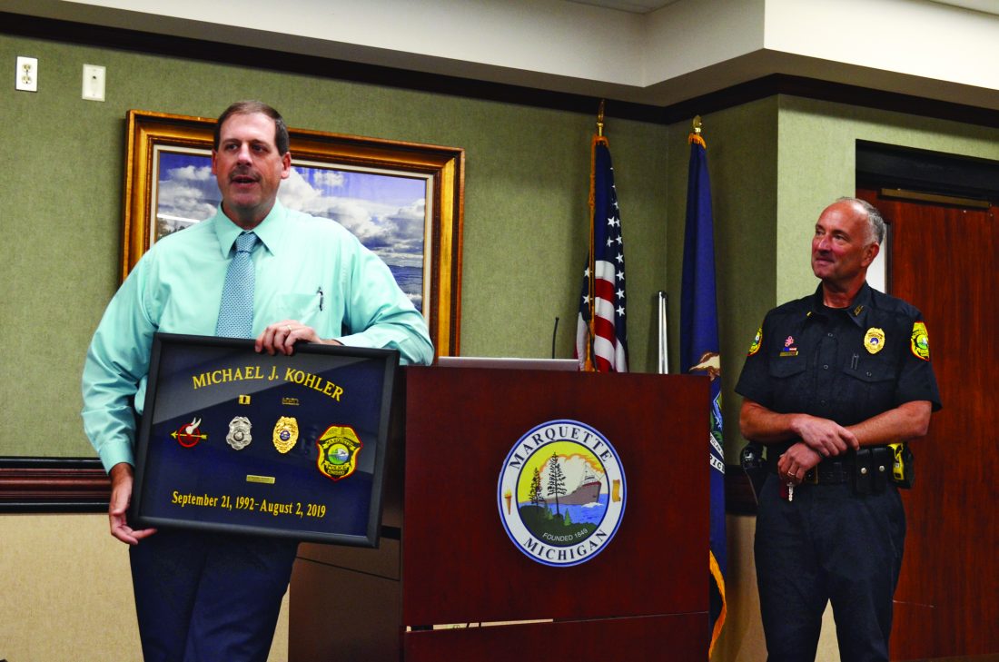 Marquette City Police Department captain of detectives Mike Kohler ...
